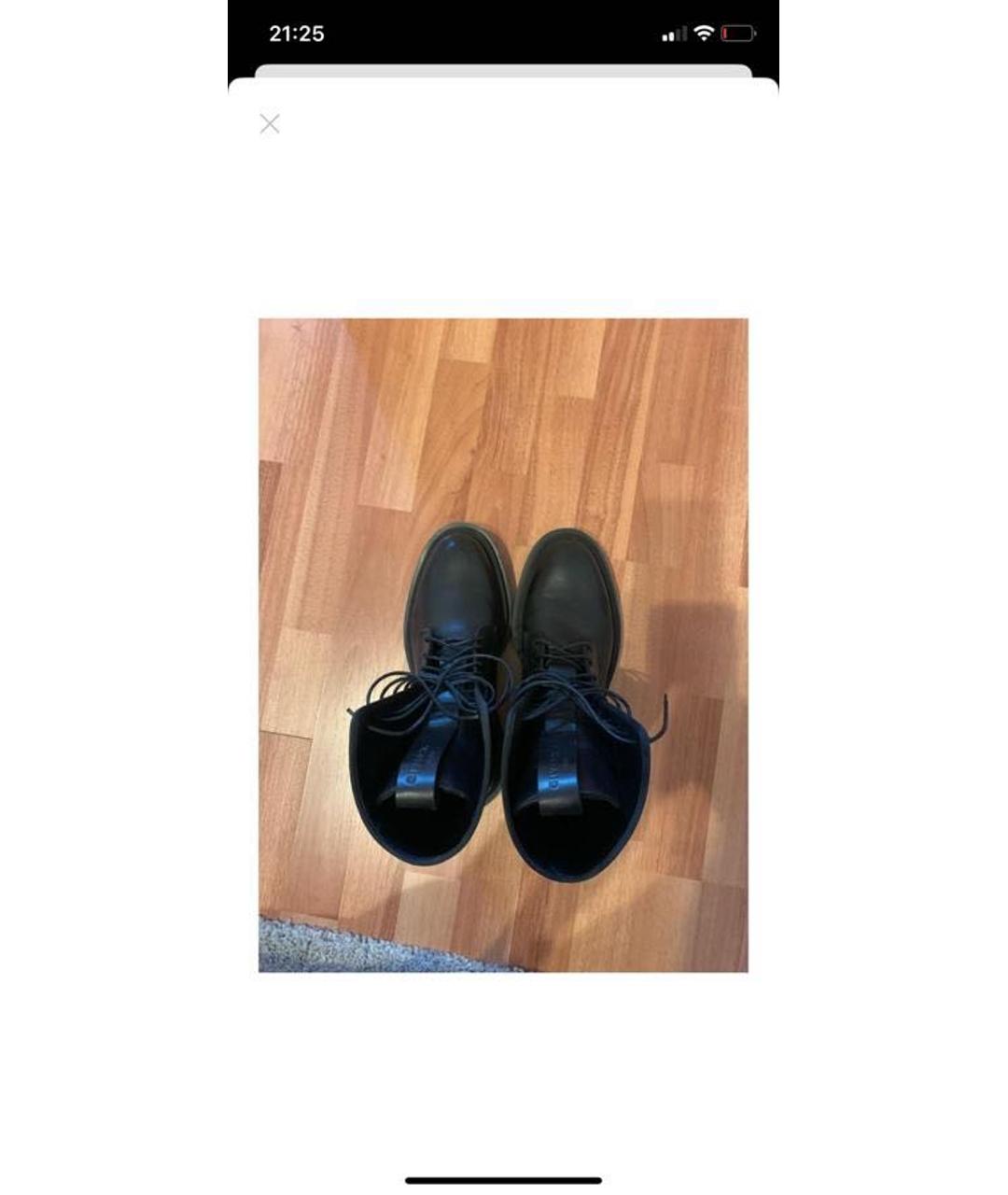 GIVENCHY Черные кожаные высокие ботинки, фото 3