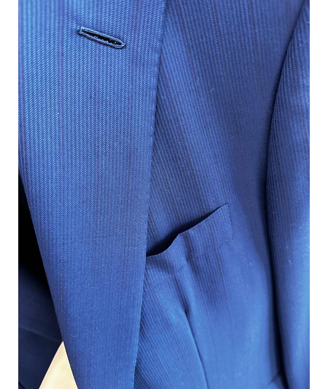 STEFANO RICCI Синий классический костюм, фото 4