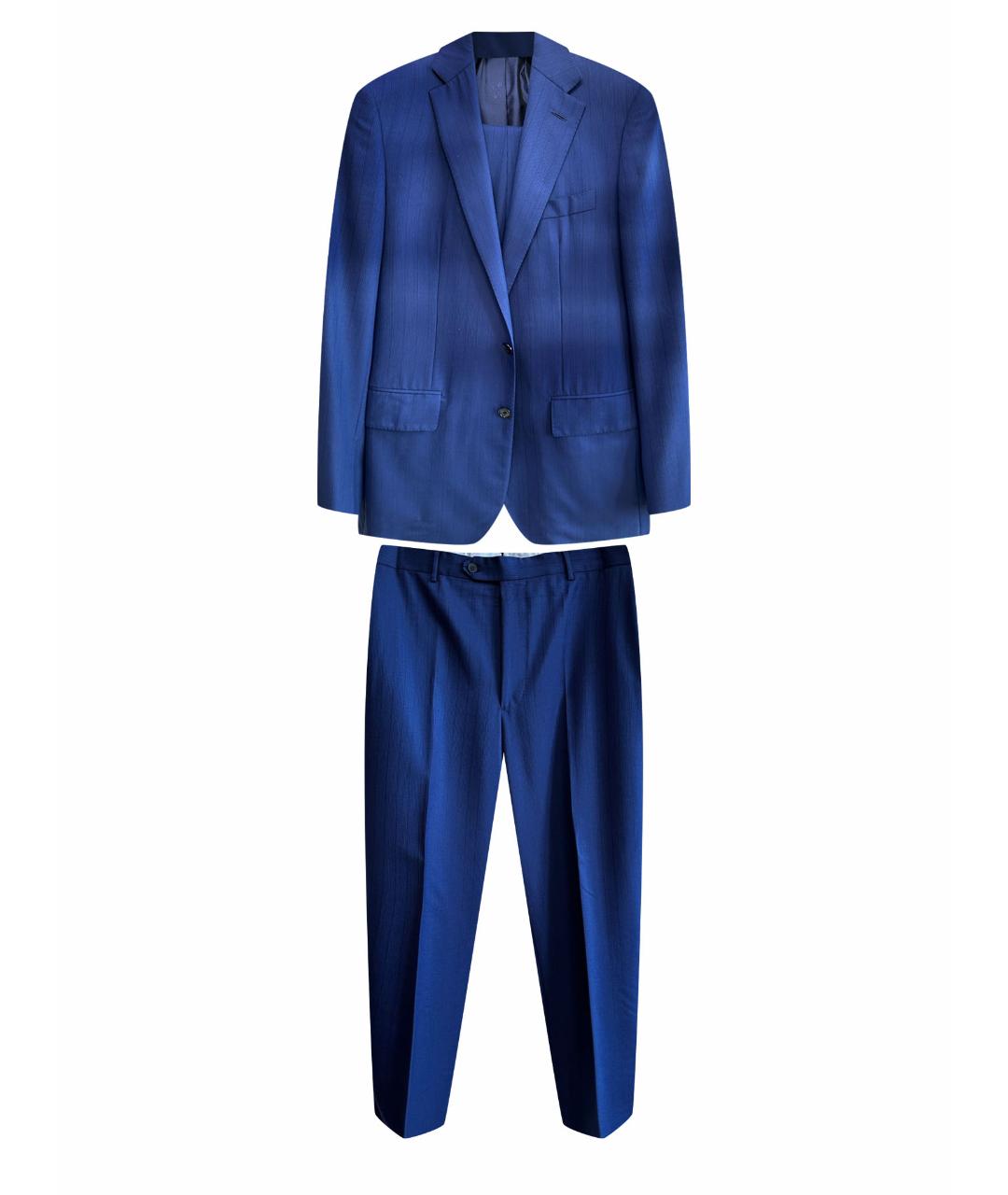 STEFANO RICCI Синий классический костюм, фото 1