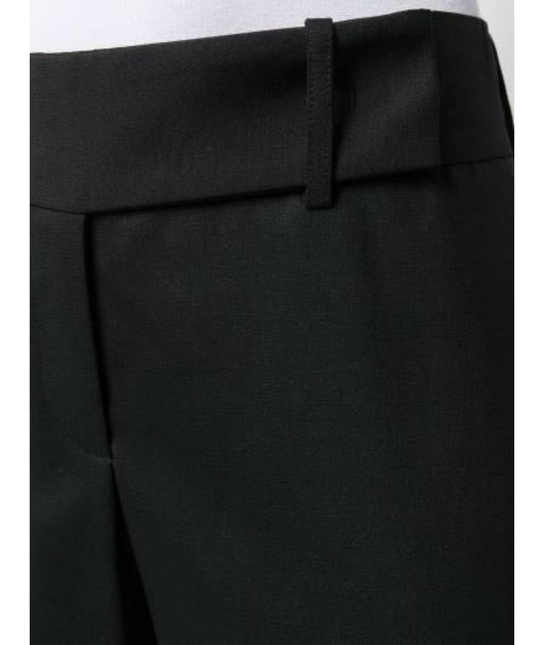 ERMANNO SCERVINO Черные шерстяные прямые брюки, фото 5
