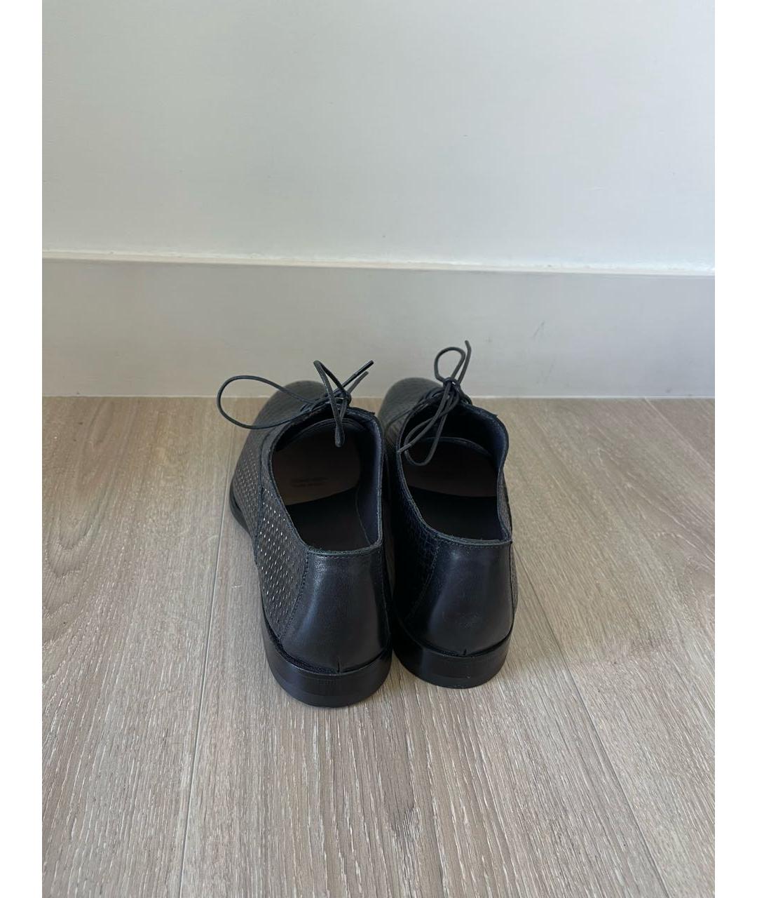 POLLINI Черные кожаные туфли, фото 4