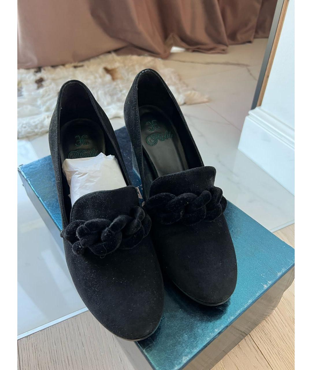 FABI Черные замшевые туфли, фото 2