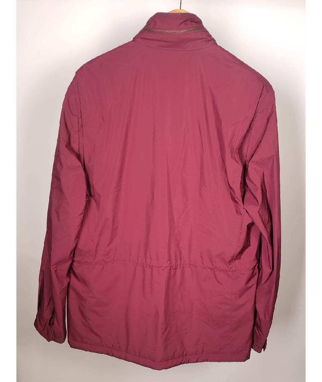 LORO PIANA Бордовая полиэстеровая куртка, фото 2