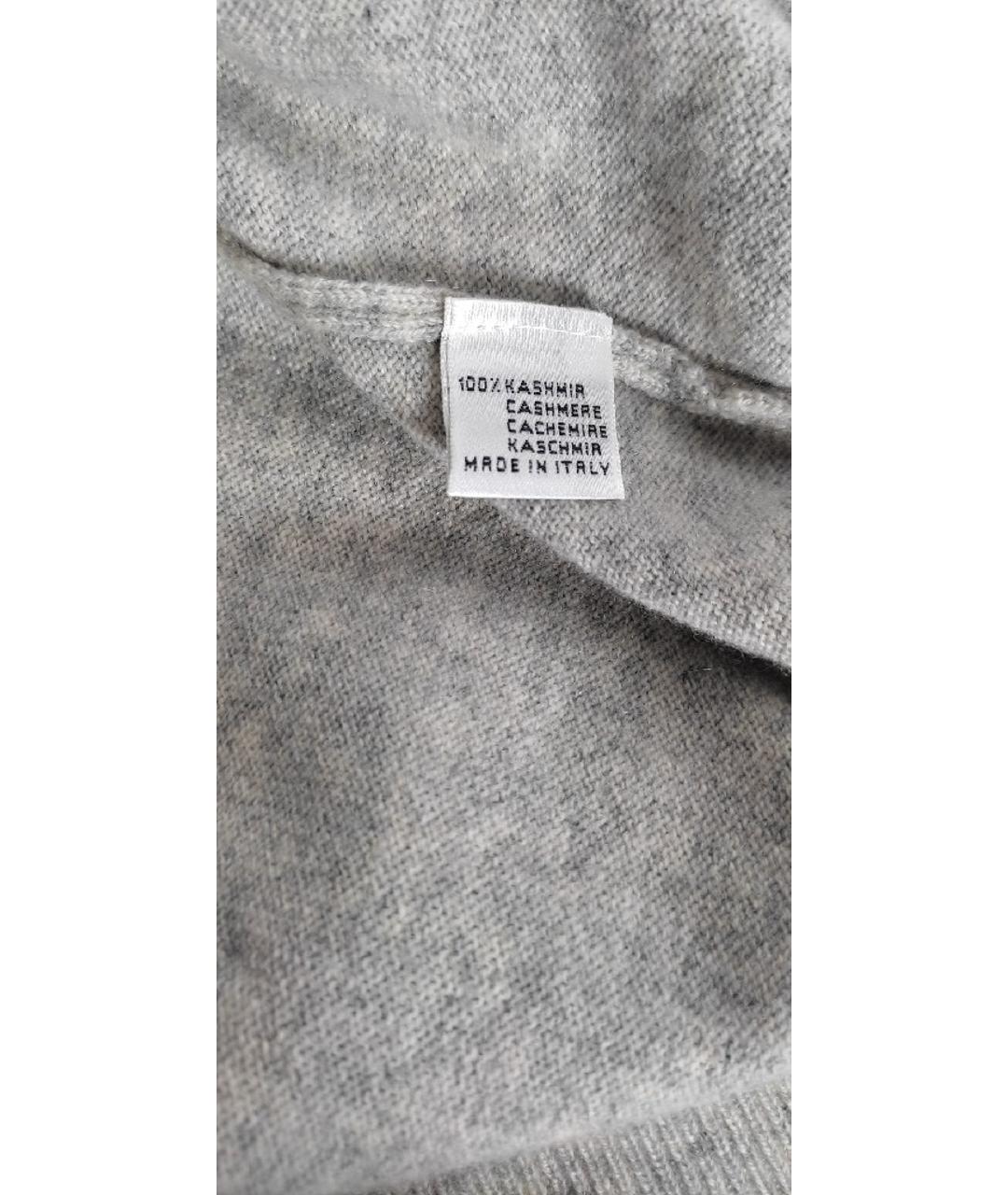 DORIANI CASHMERE Серый кашемировый джемпер / свитер, фото 4