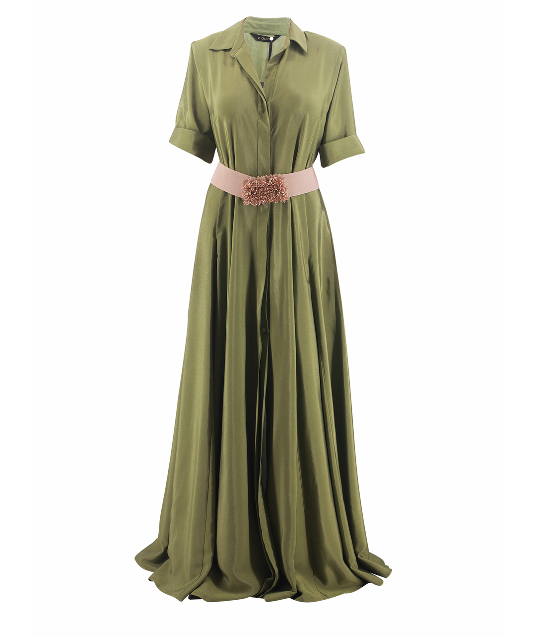 K-QUINN Зеленые вискозное повседневное платье, фото 1