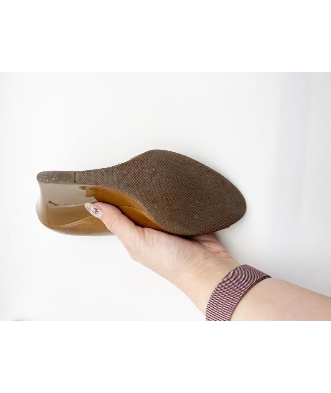 JIMMY CHOO Коричневые кожаные туфли, фото 2