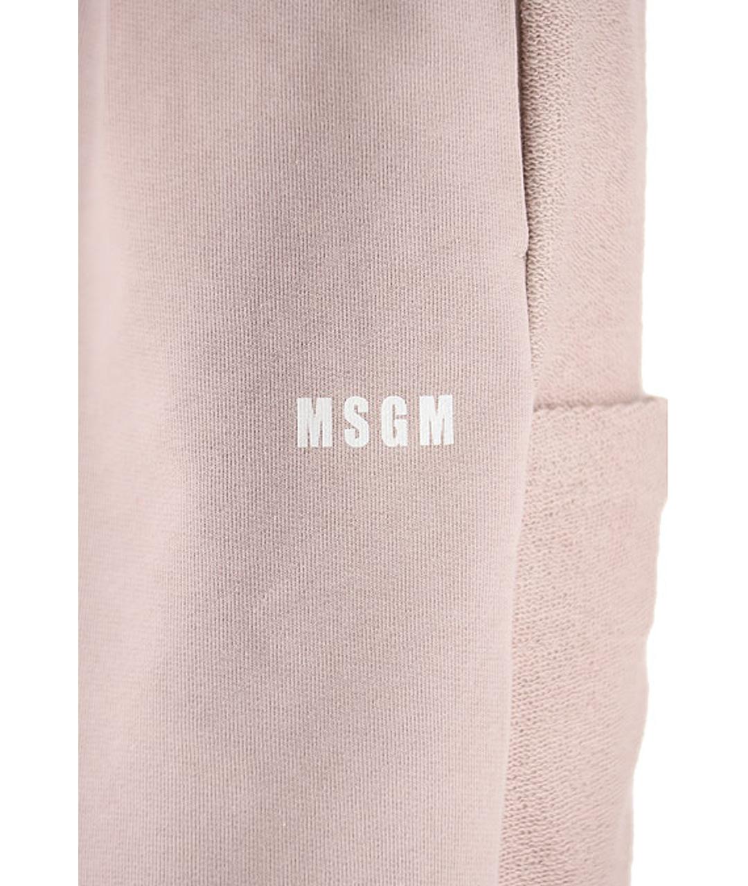 MSGM Розовые хлопковые спортивные брюки и шорты, фото 4