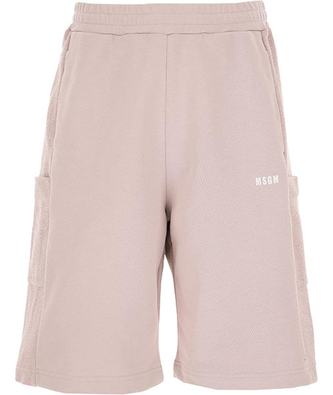 MSGM Розовые хлопковые спортивные брюки и шорты, фото 1