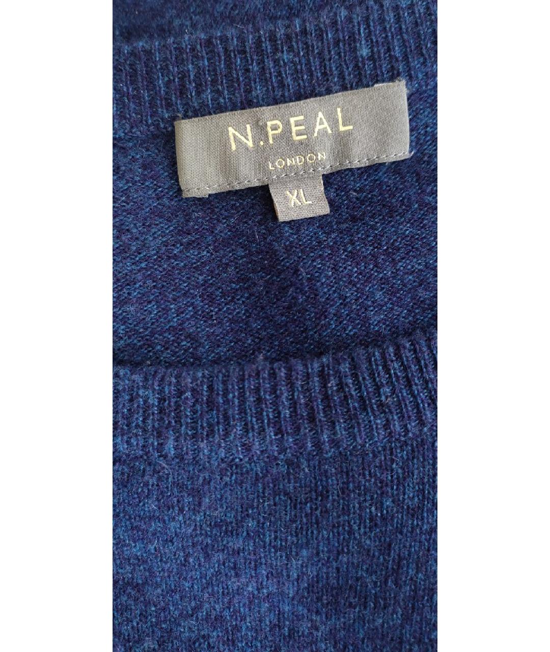 N.PEAL Синий кашемировый джемпер / свитер, фото 4