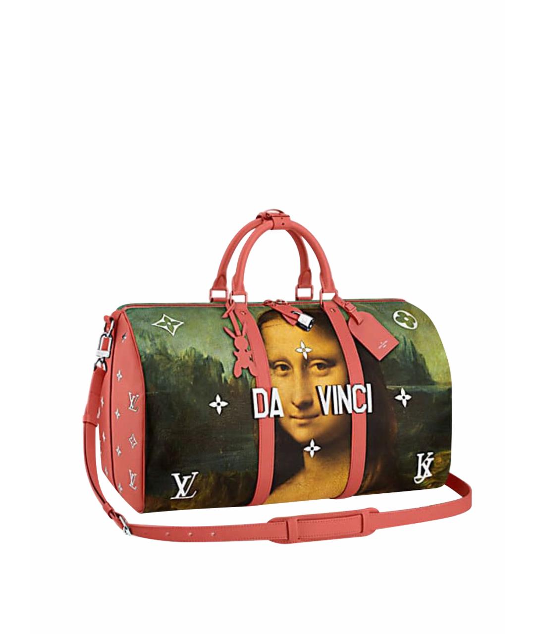 LOUIS VUITTON Коралловая дорожная/спортивная сумка, фото 1