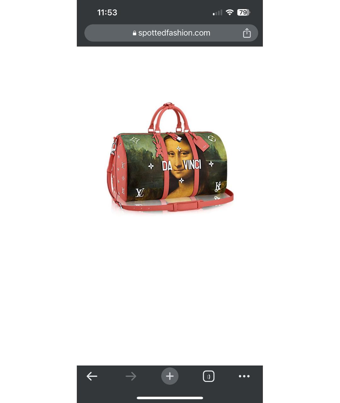 LOUIS VUITTON Коралловая дорожная/спортивная сумка, фото 9