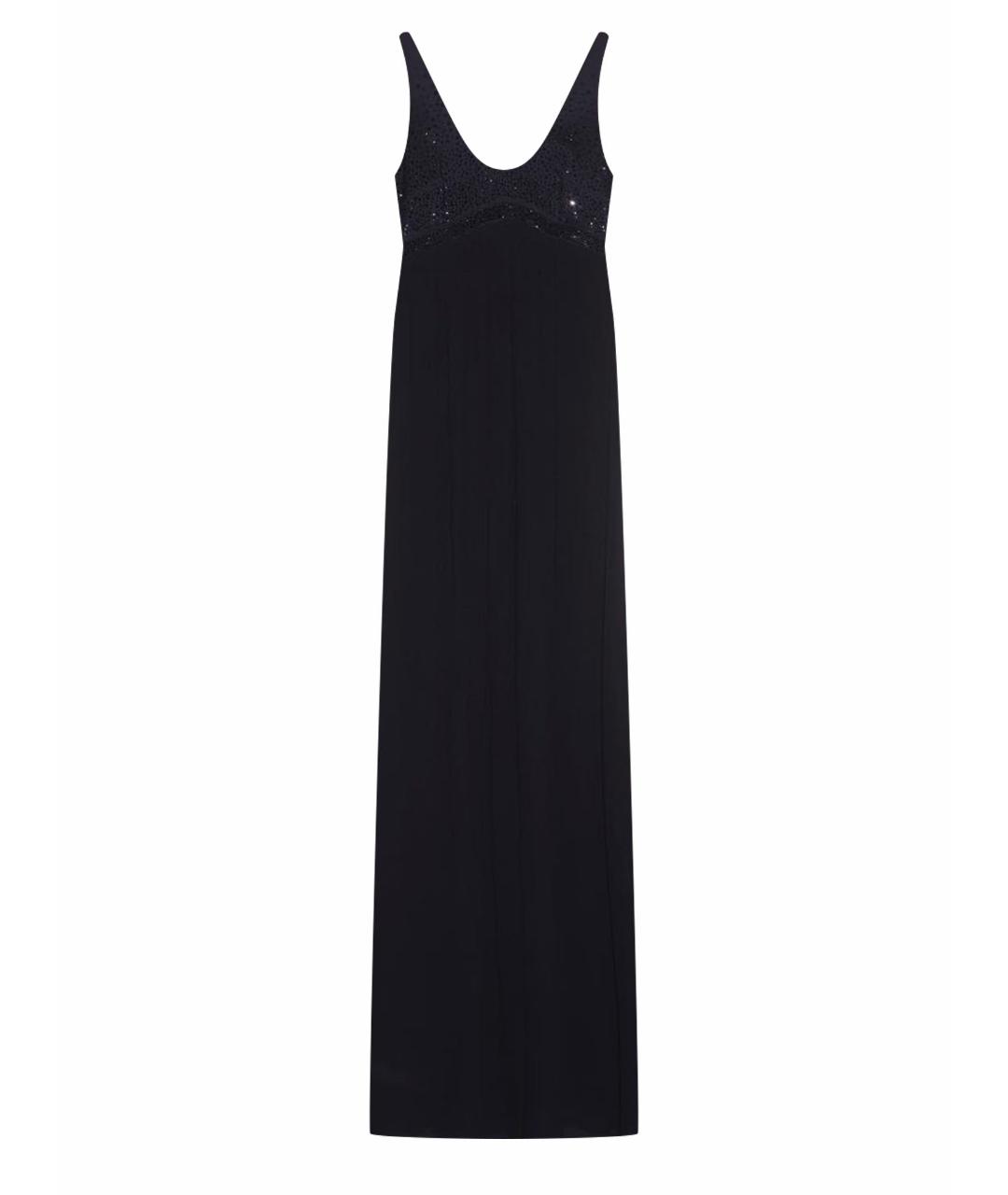 PHILIPP PLEIN Черное шелковое вечернее платье, фото 1