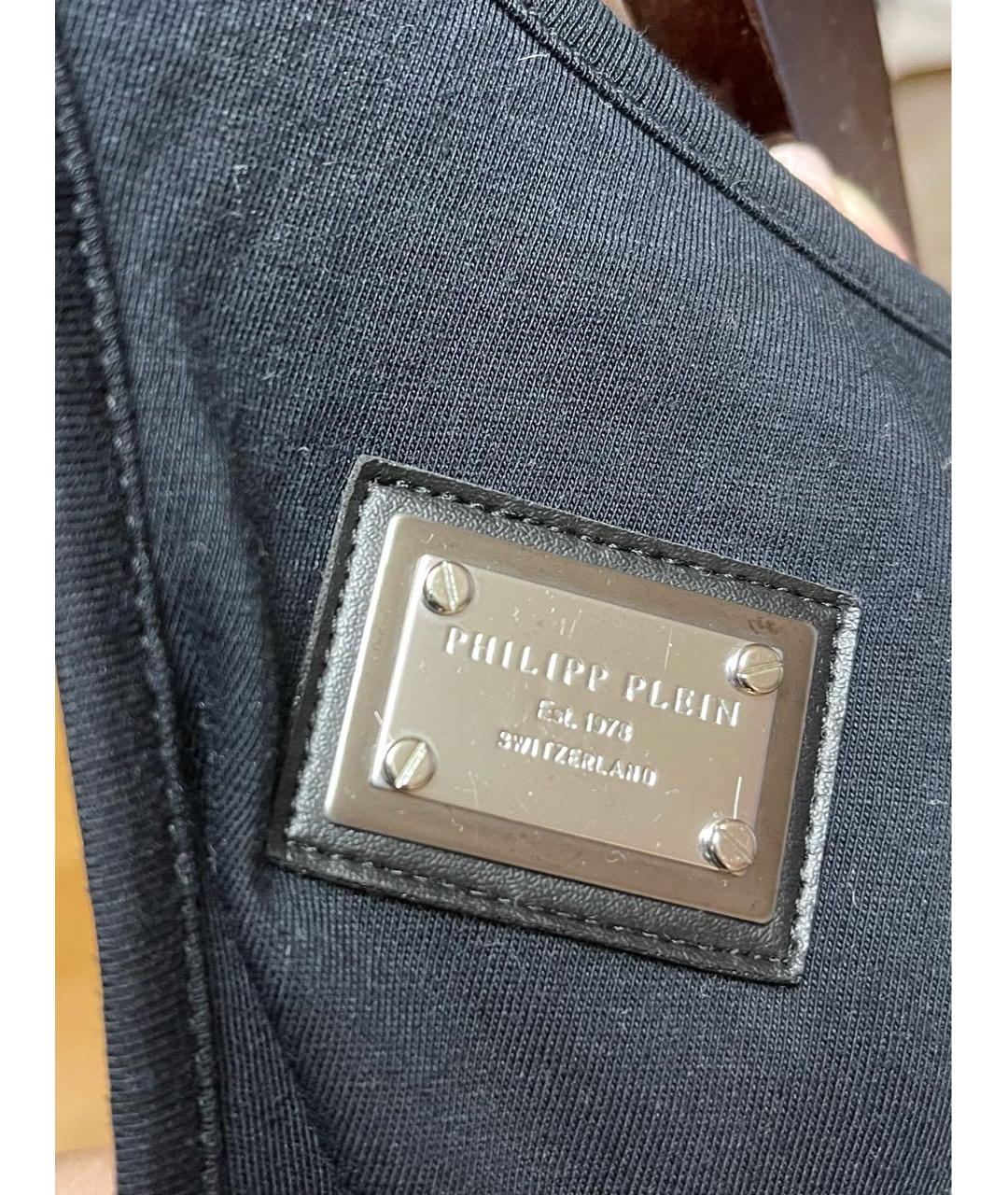 PHILIPP PLEIN Черная майка, фото 3