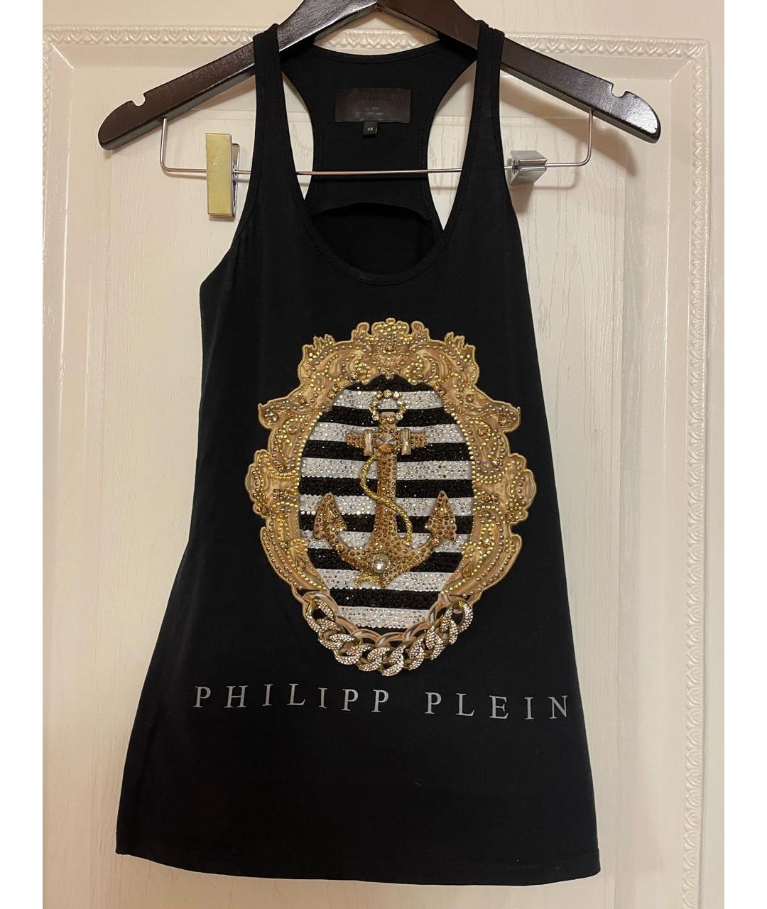 PHILIPP PLEIN Черная майка, фото 5