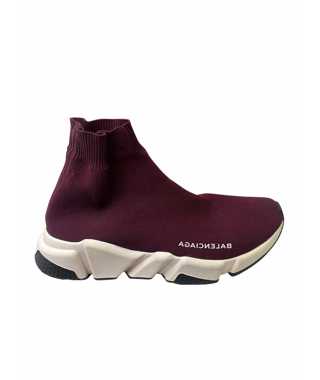 Balenciaga speed trainer store maroon