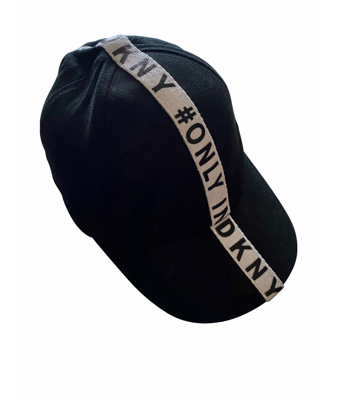 DKNY Черная хлопковая кепка/бейсболка, фото 1