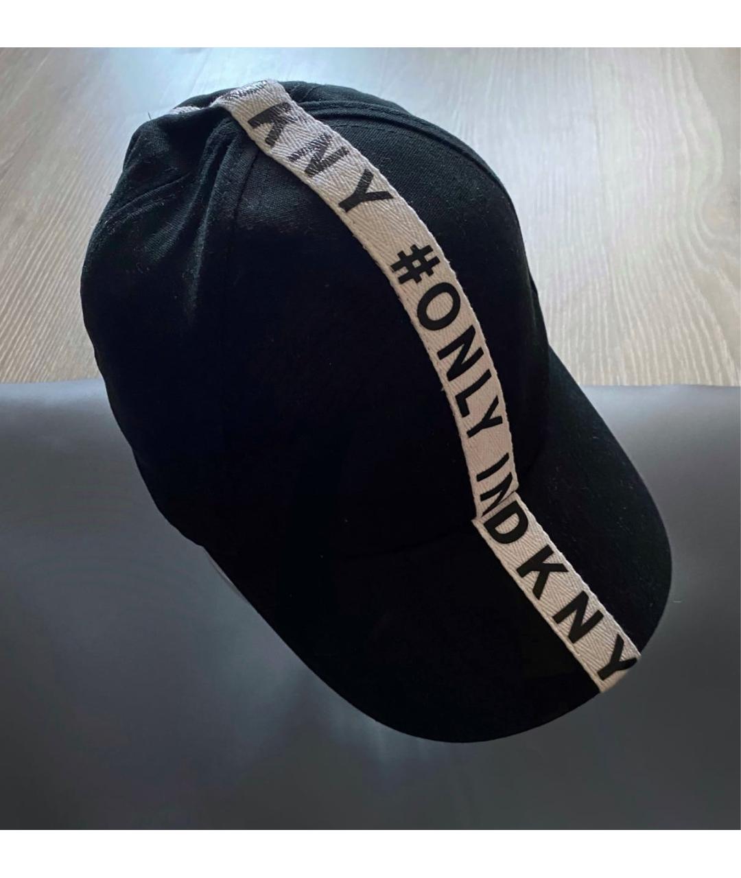 DKNY Черная хлопковая кепка/бейсболка, фото 3