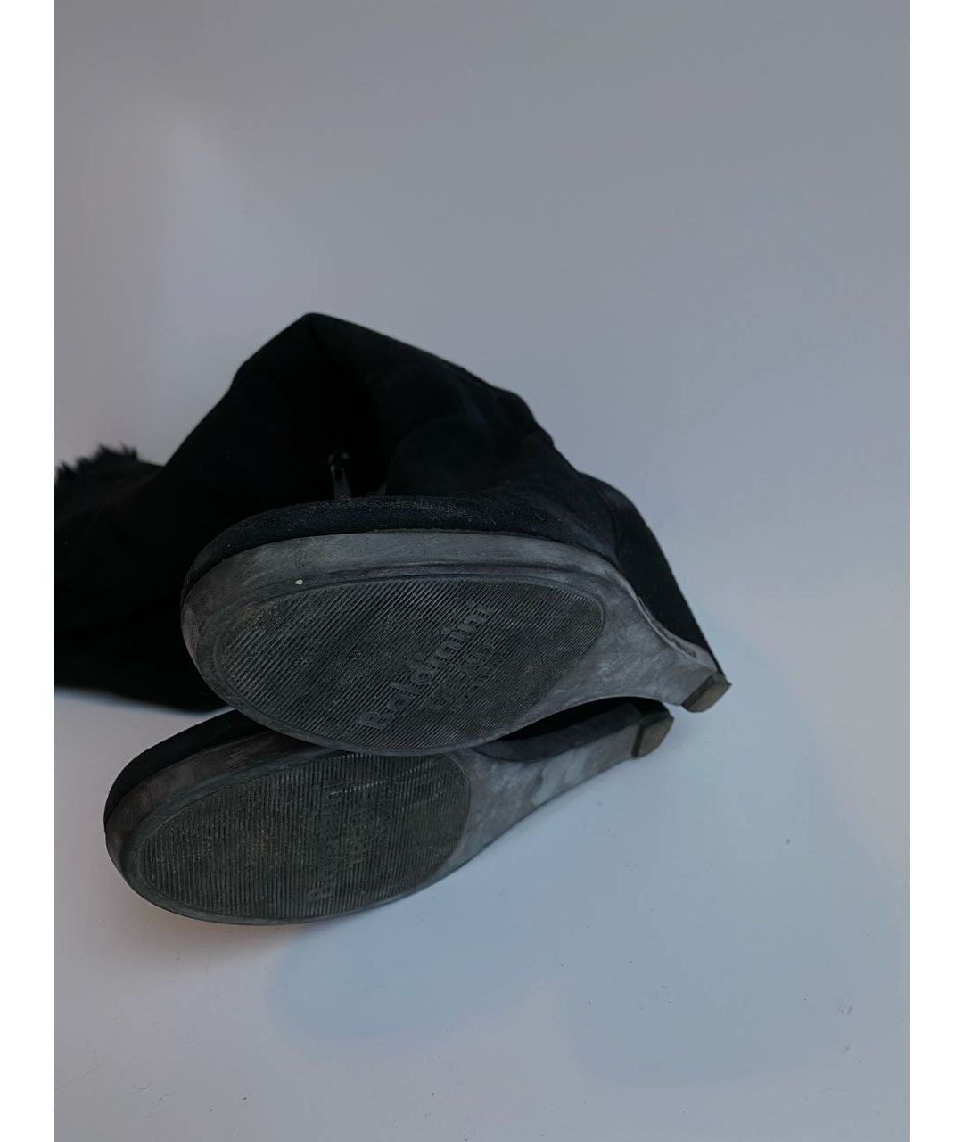 BALDININI Черные замшевые сапоги, фото 4