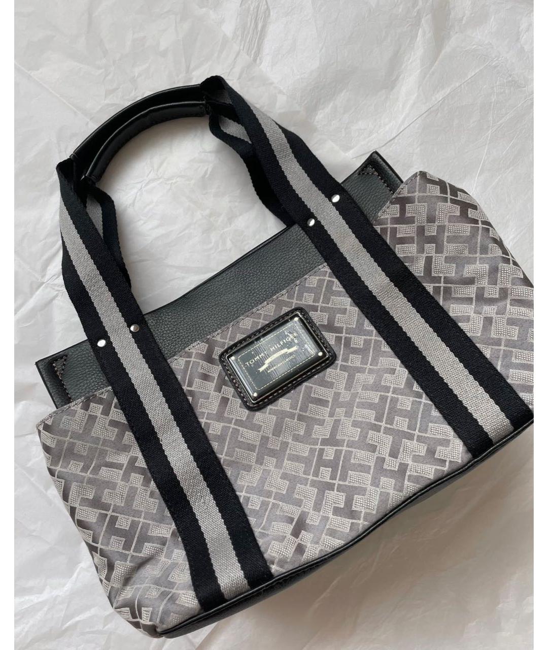 TOMMY HILFIGER Серая сумка с короткими ручками, фото 2