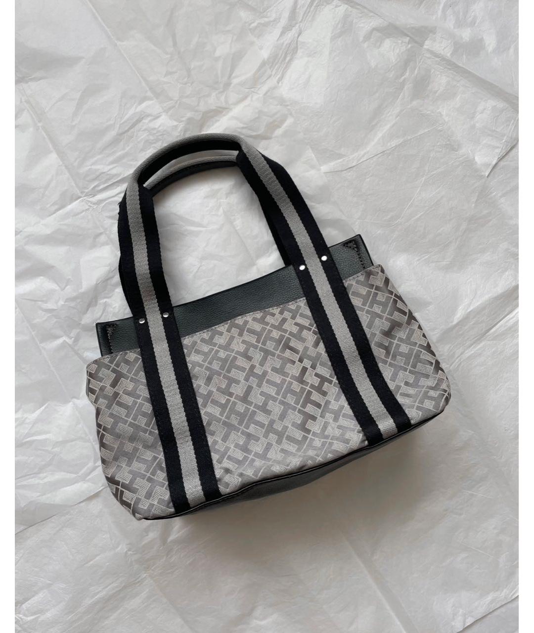TOMMY HILFIGER Серая сумка с короткими ручками, фото 5