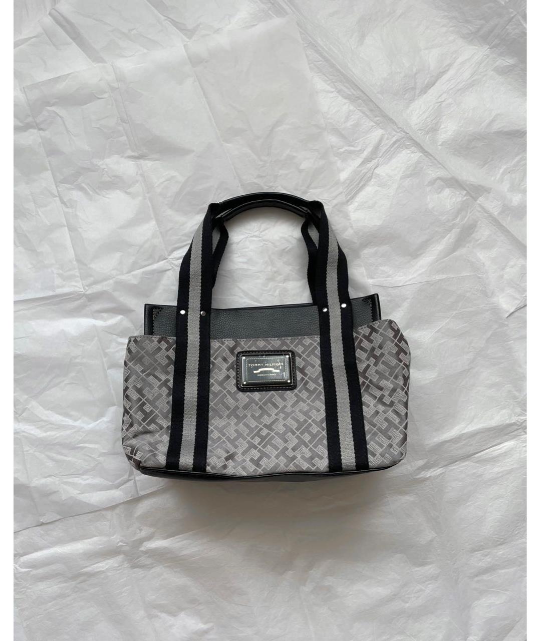 TOMMY HILFIGER Серая сумка с короткими ручками, фото 9