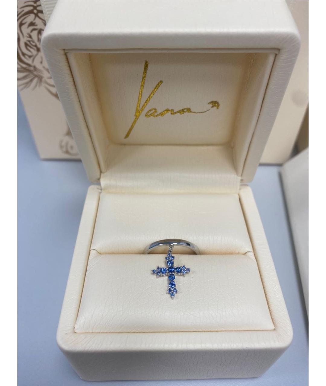 YANA JEWELLERY Темно-синее кольцо из белого золота