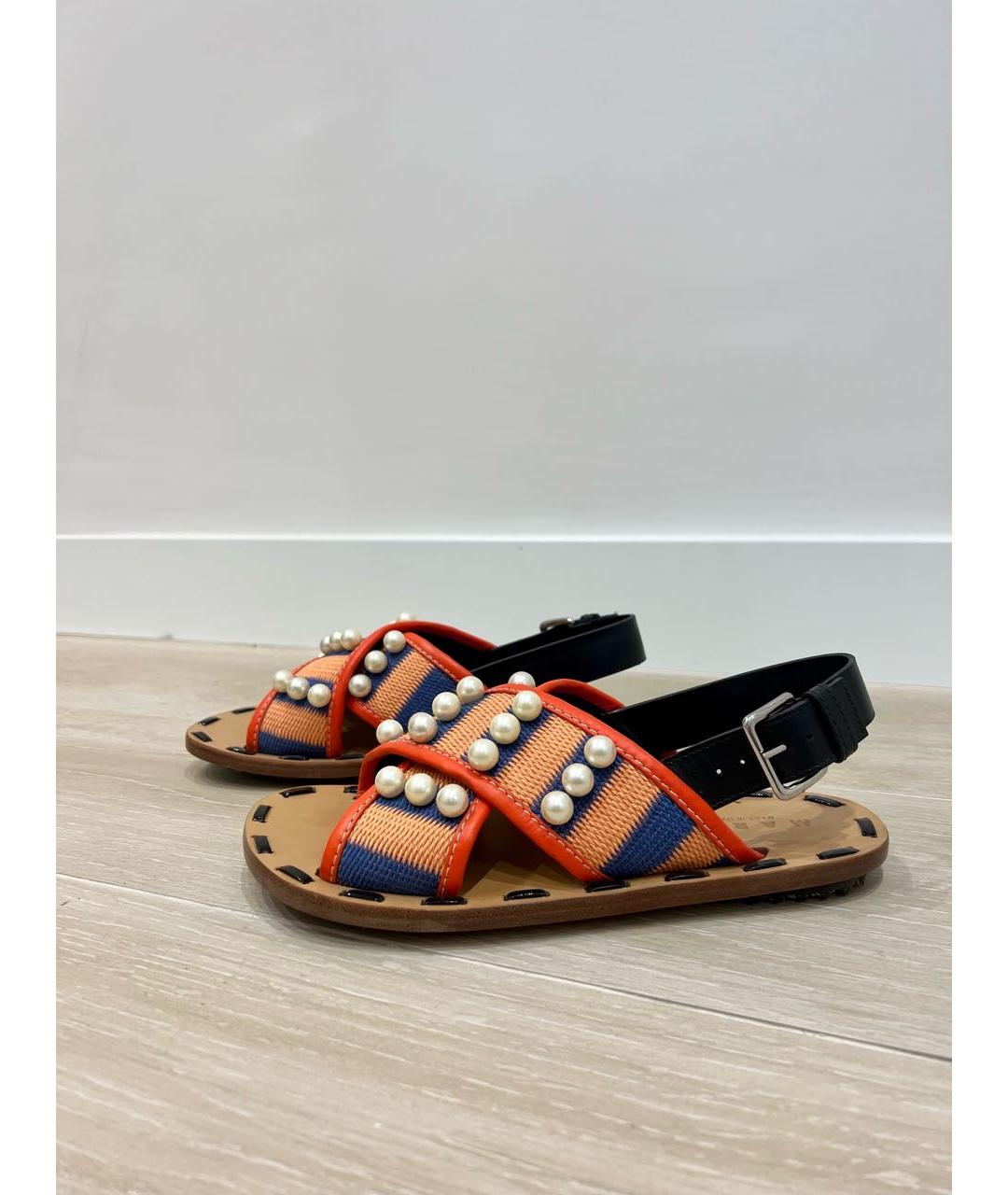 MARNI Мульти кожаные сандалии, фото 5