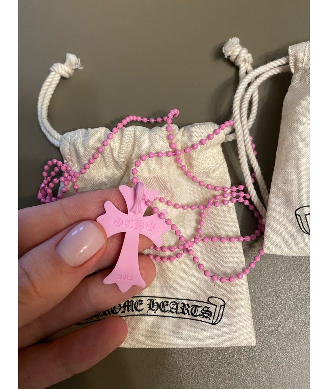 CHROME HEARTS Розовая пластиковая подвеска, фото 3