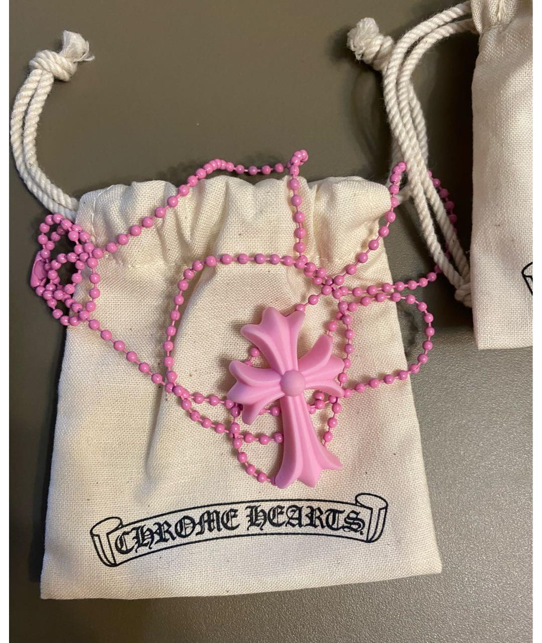 CHROME HEARTS Розовая пластиковая подвеска, фото 4