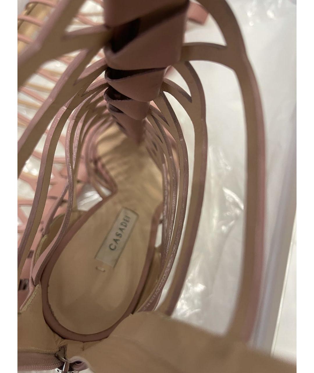CASADEI Кожаные босоножки, фото 5