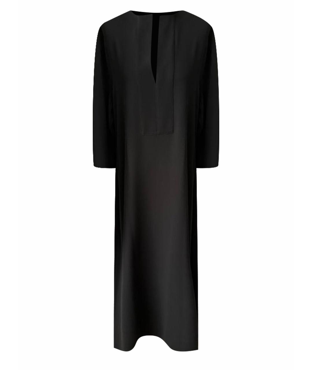 TOTEME Черное полиэстеровое повседневное платье, фото 1