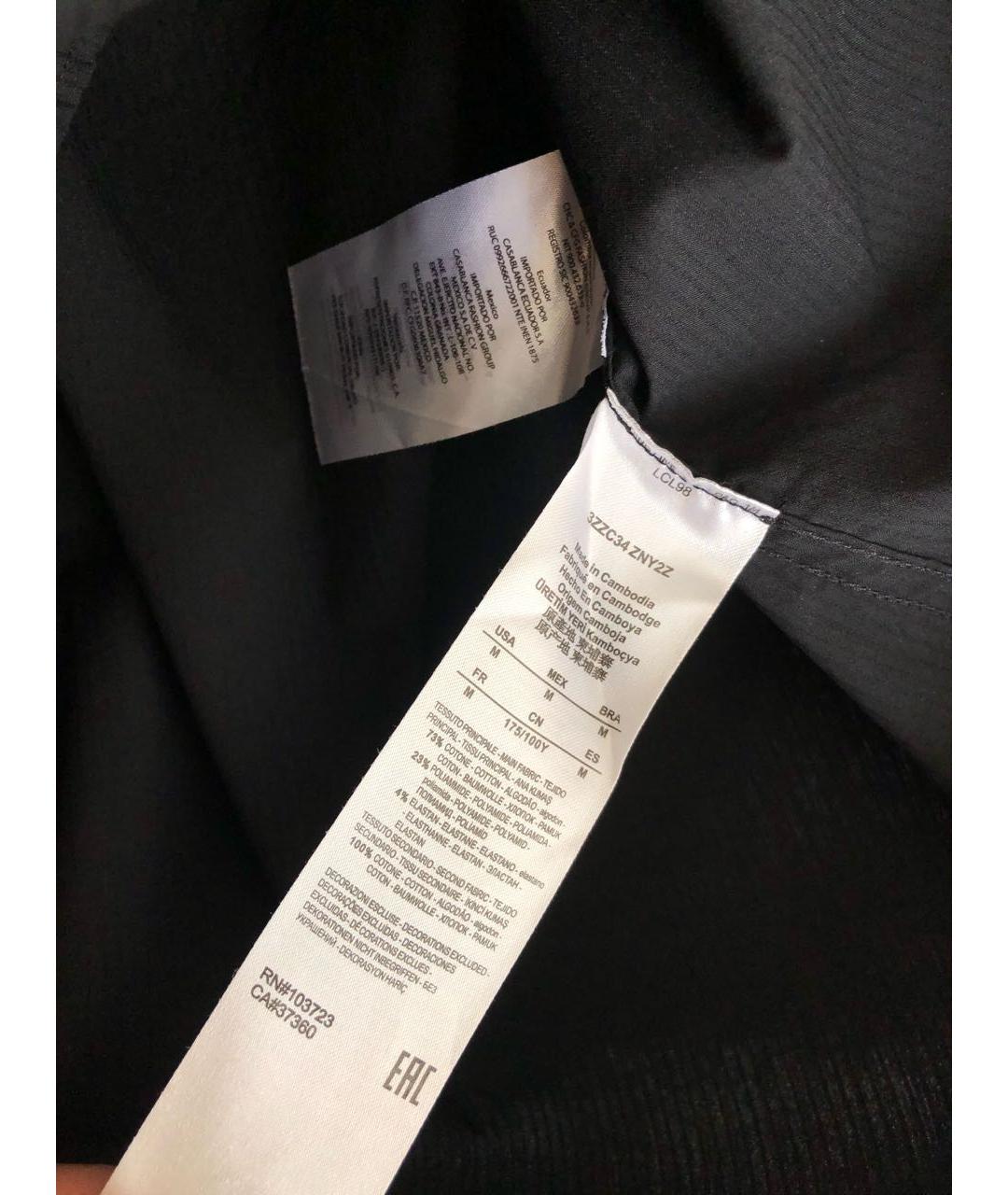 ARMANI EXCHANGE Черная хлопковая кэжуал рубашка, фото 5