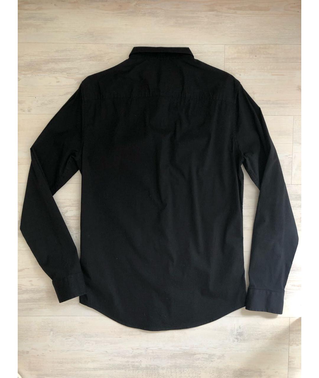 ARMANI EXCHANGE Черная хлопковая кэжуал рубашка, фото 2
