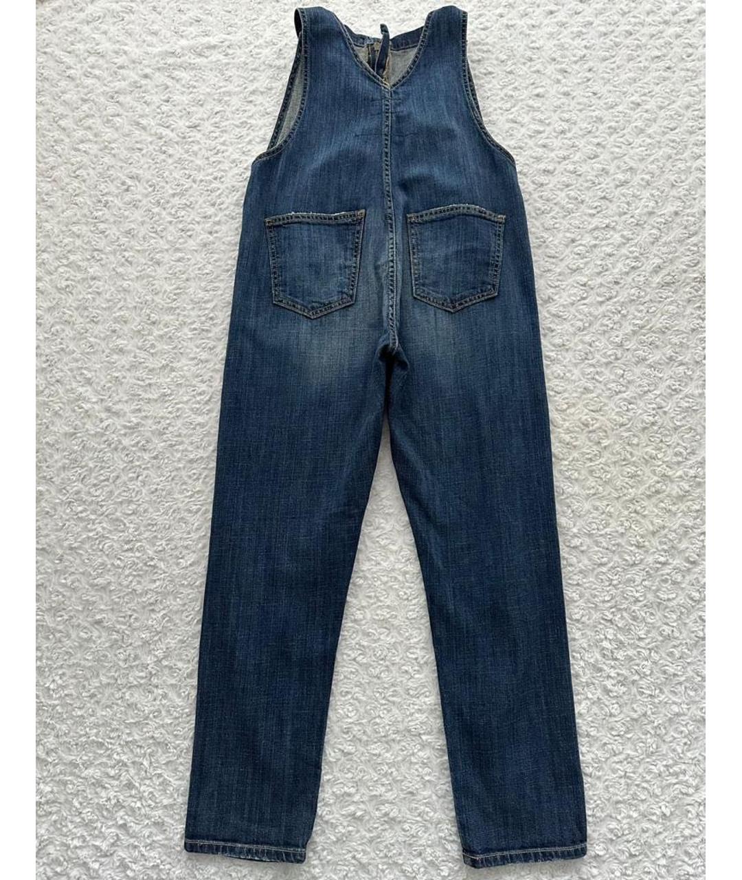 CURRENT/ELLIOTT Темно-синий деним комбинезон, фото 3