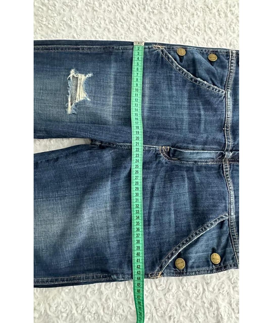 CURRENT/ELLIOTT Темно-синий деним комбинезон, фото 6