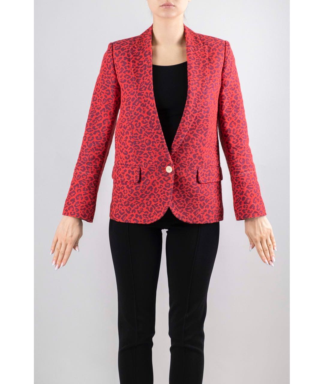 ZADIG & VOLTAIRE Красный хлопковый жакет/пиджак, фото 9