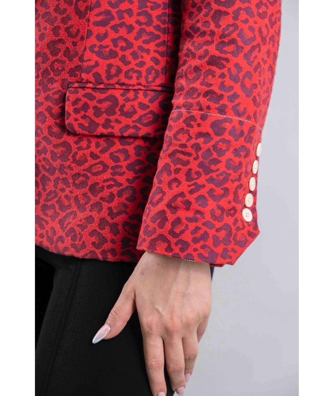 ZADIG & VOLTAIRE Красный хлопковый жакет/пиджак, фото 6