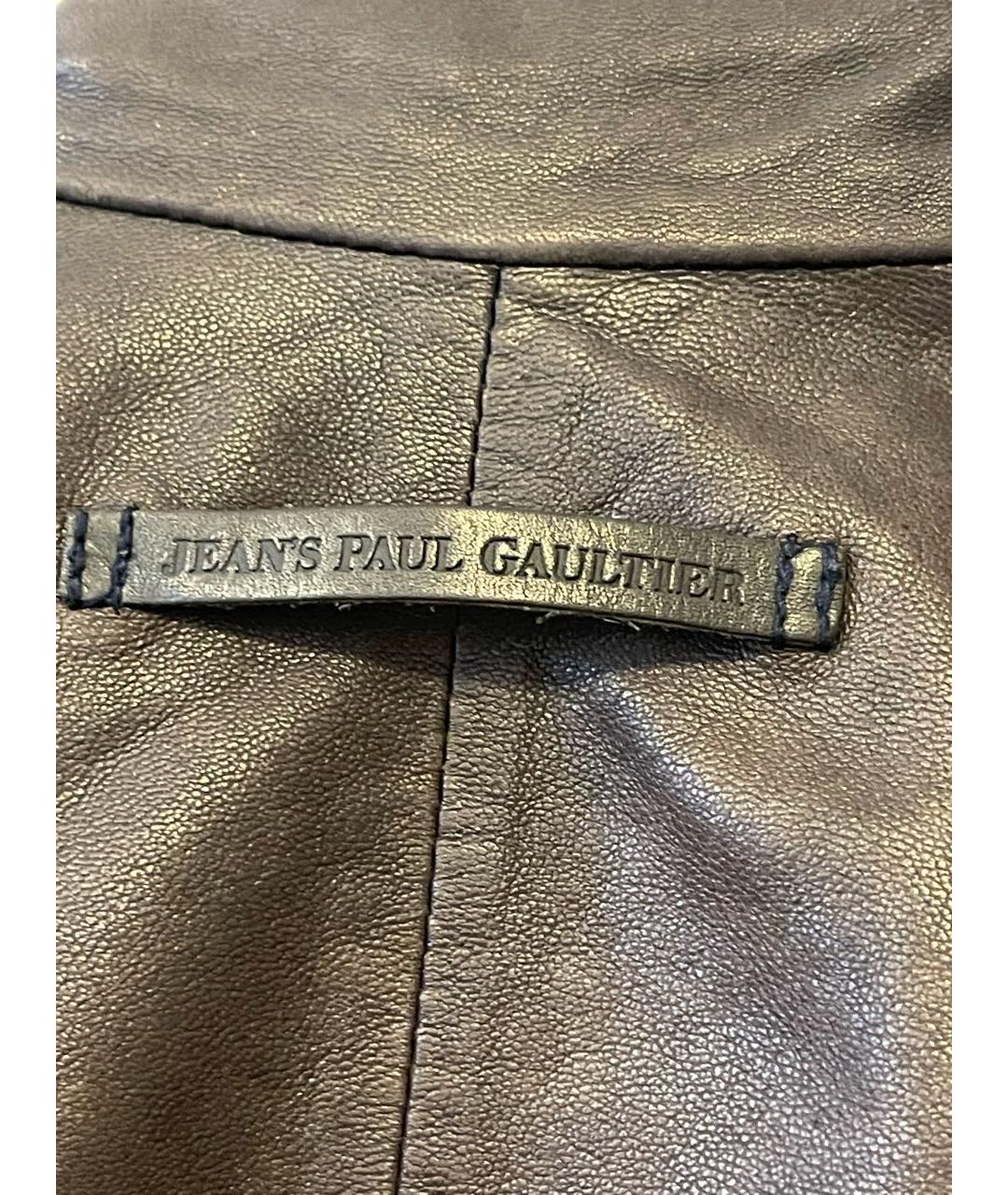 JEAN PAUL GAULTIER Коричневая кожаная куртка, фото 8