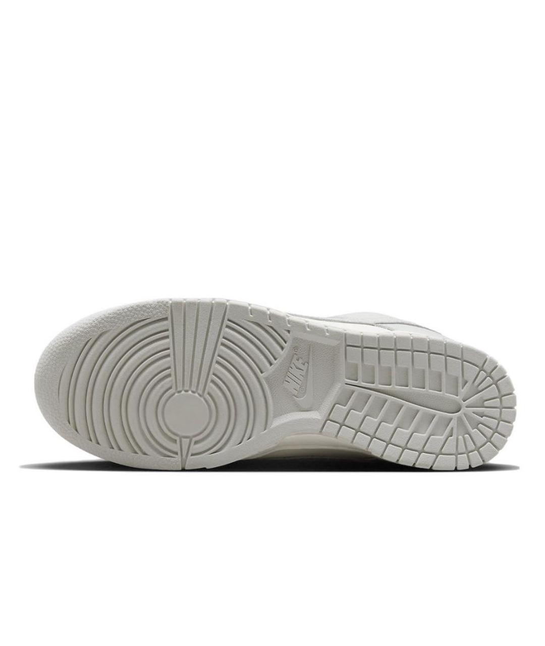 NIKE Серые кожаные кроссовки, фото 4