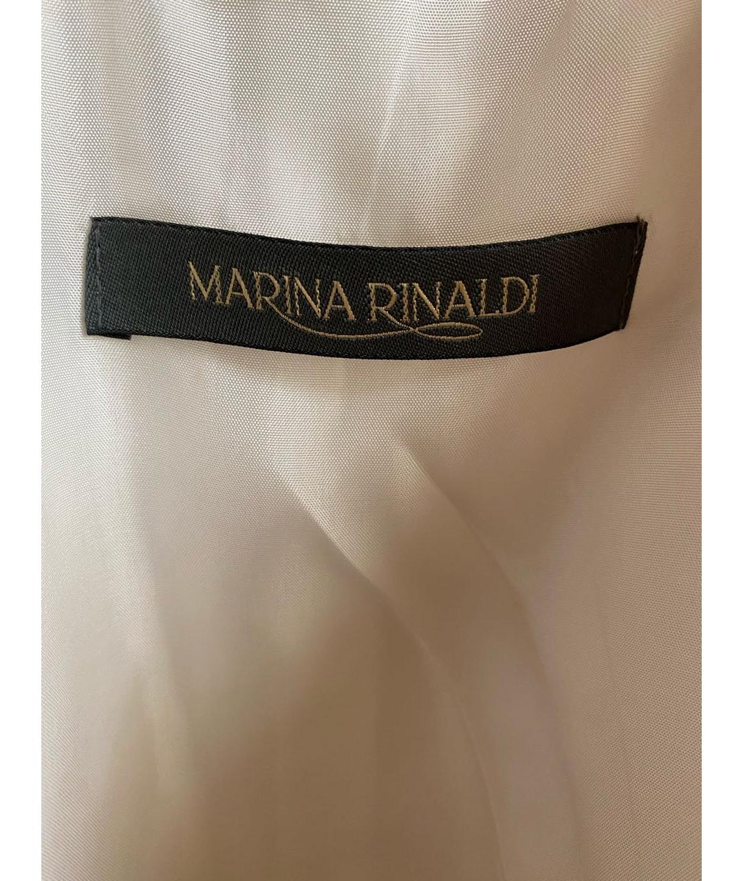 MARINA RINALDI Белый льняной жакет/пиджак, фото 3