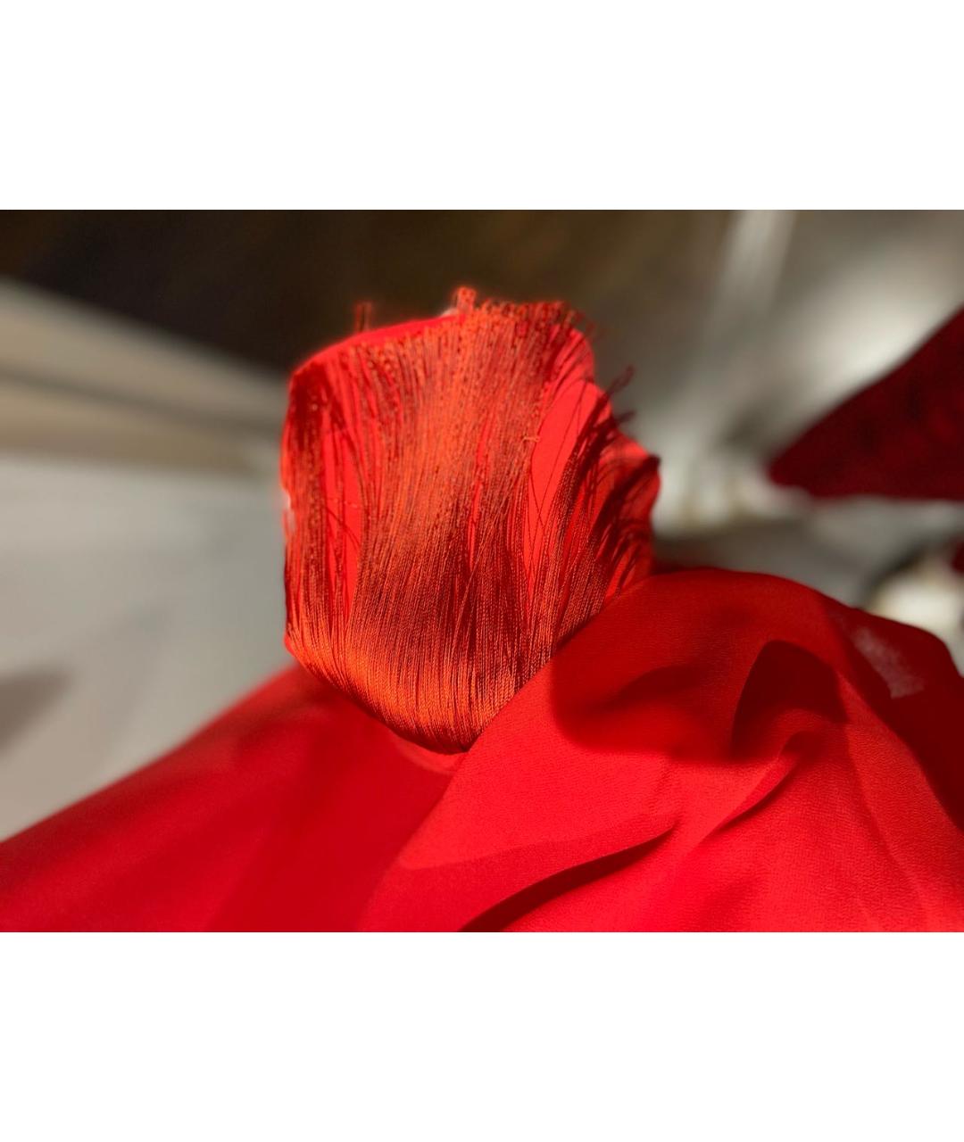 PINKO Красное полиэстеровое повседневное платье, фото 4