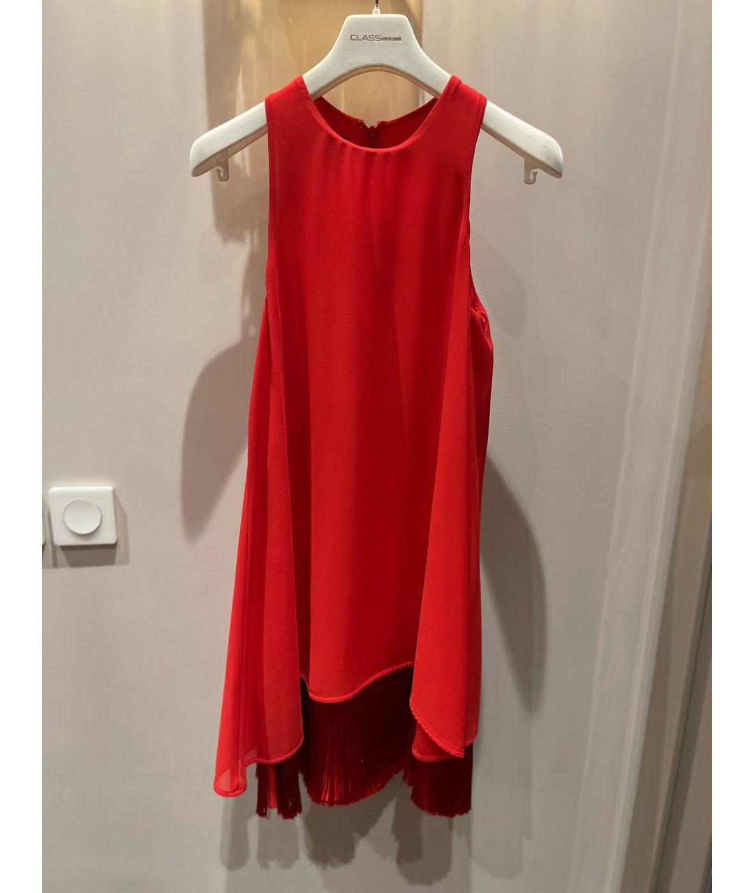 PINKO Красное полиэстеровое повседневное платье, фото 5