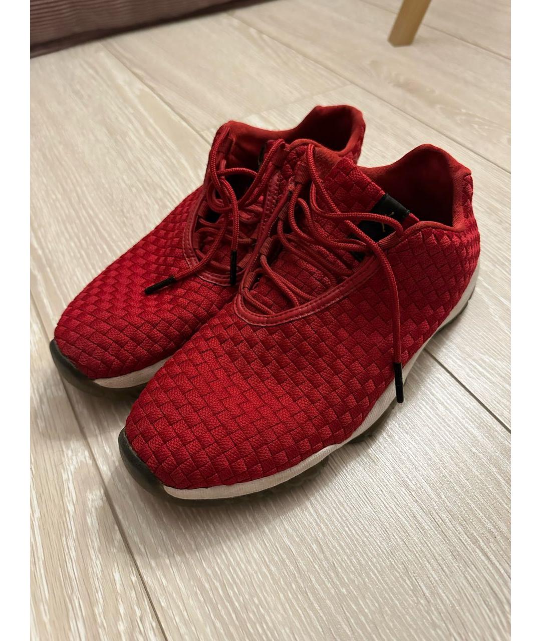JORDAN Красные текстильные низкие кроссовки / кеды, фото 5