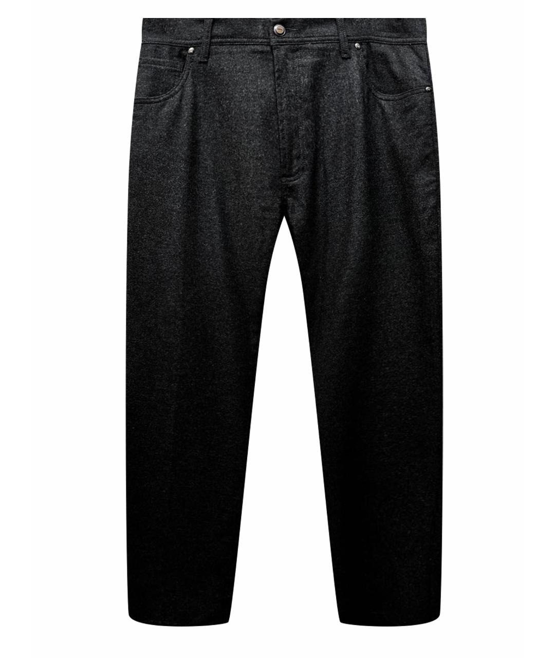 Cesare Attolini Коричневые шерстяные повседневные брюки, фото 1