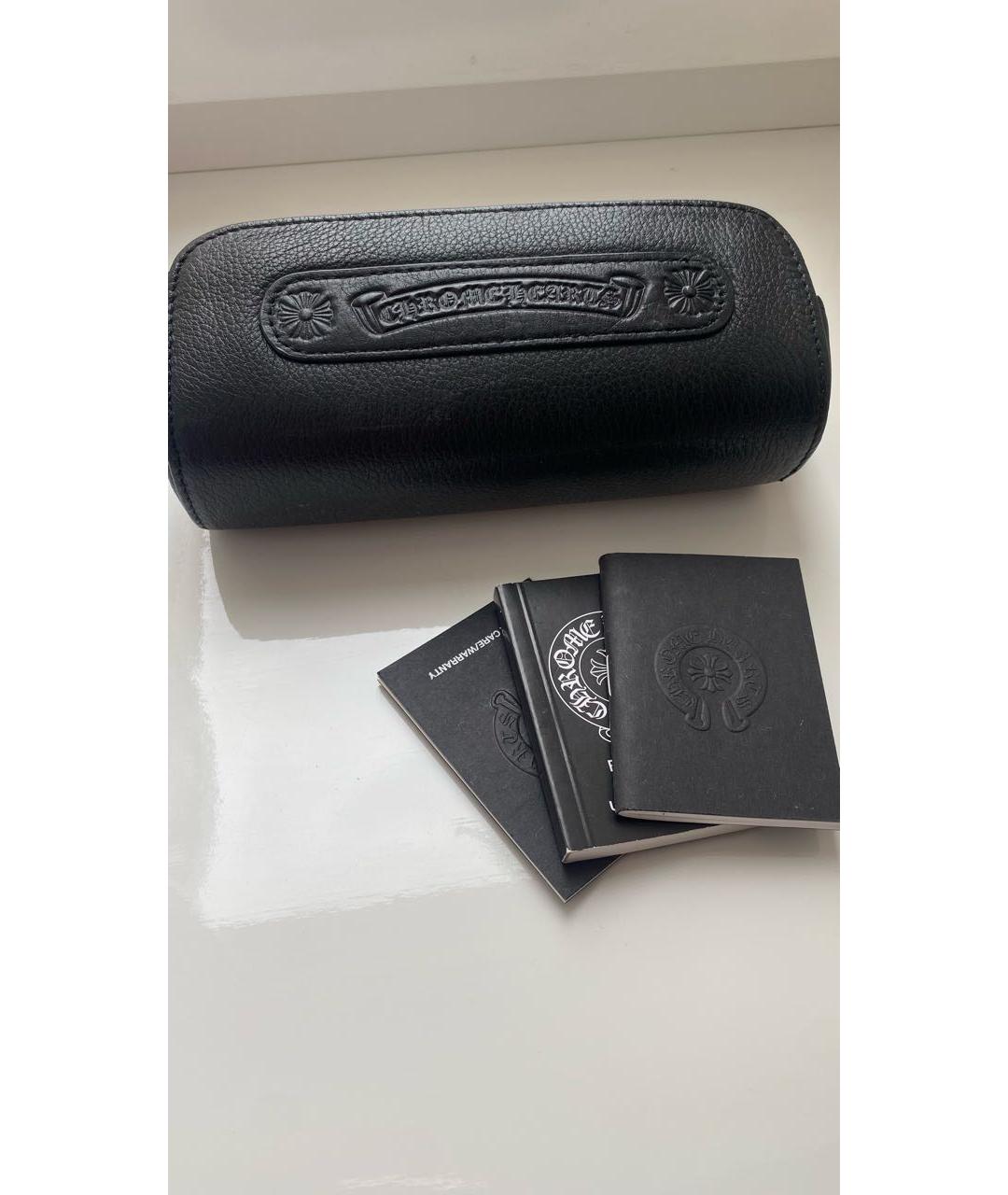 CHROME HEARTS Бежевые металлические солнцезащитные очки, фото 4