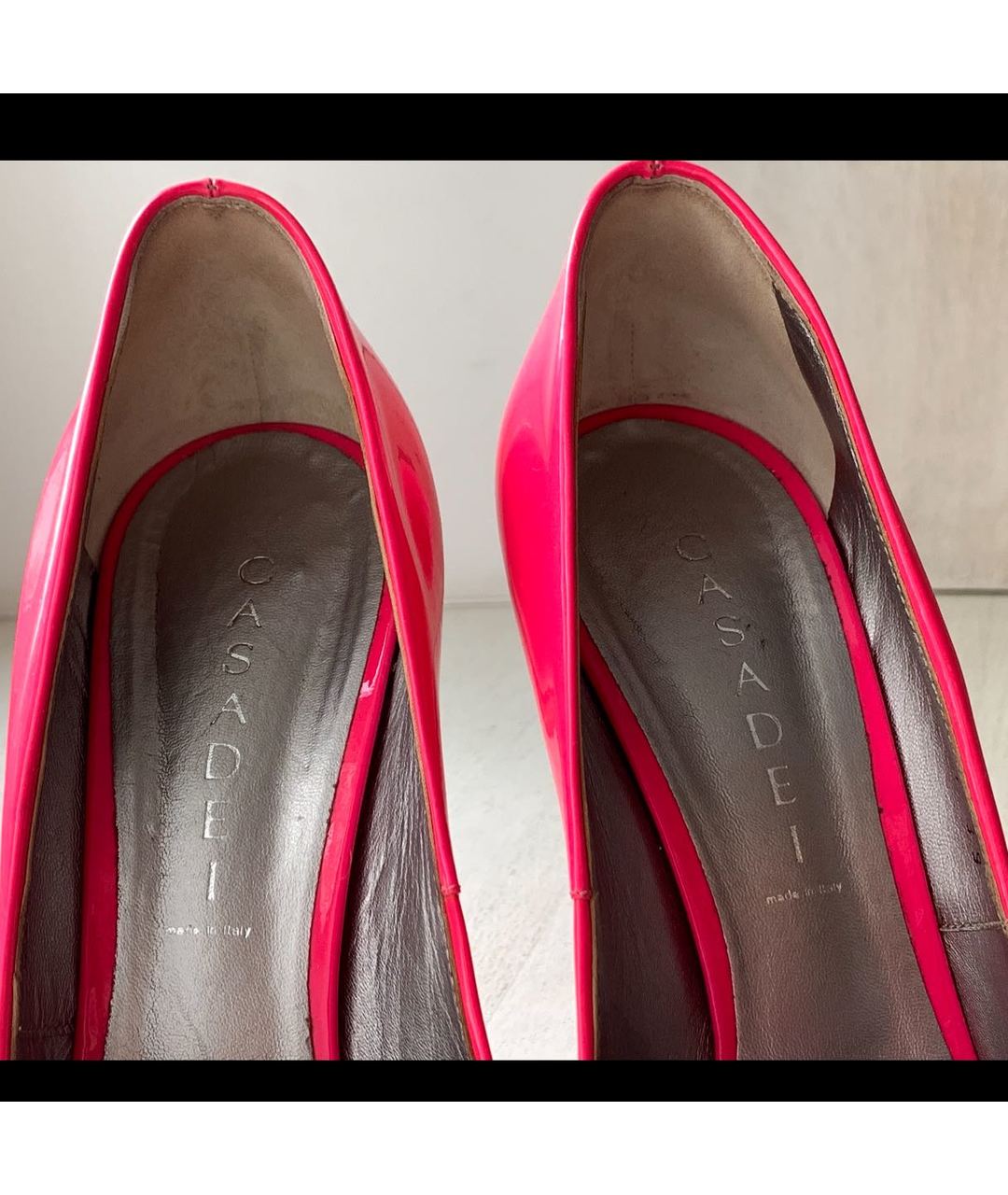 CASADEI Розовые туфли из лакированной кожи, фото 6