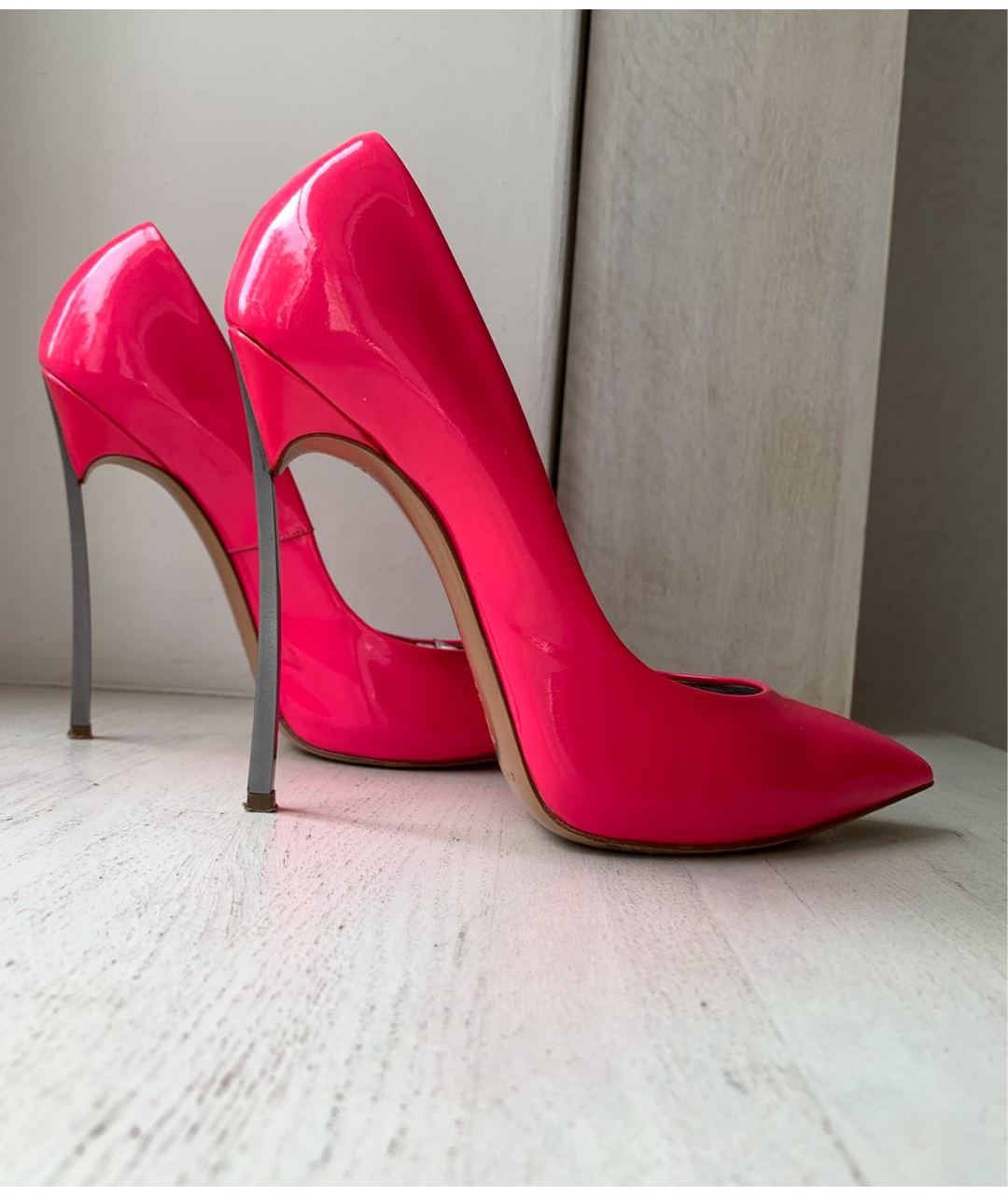 CASADEI Розовые туфли из лакированной кожи, фото 2