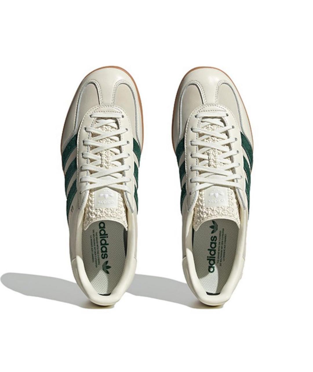 ADIDAS Бежевые замшевые кроссовки, фото 4