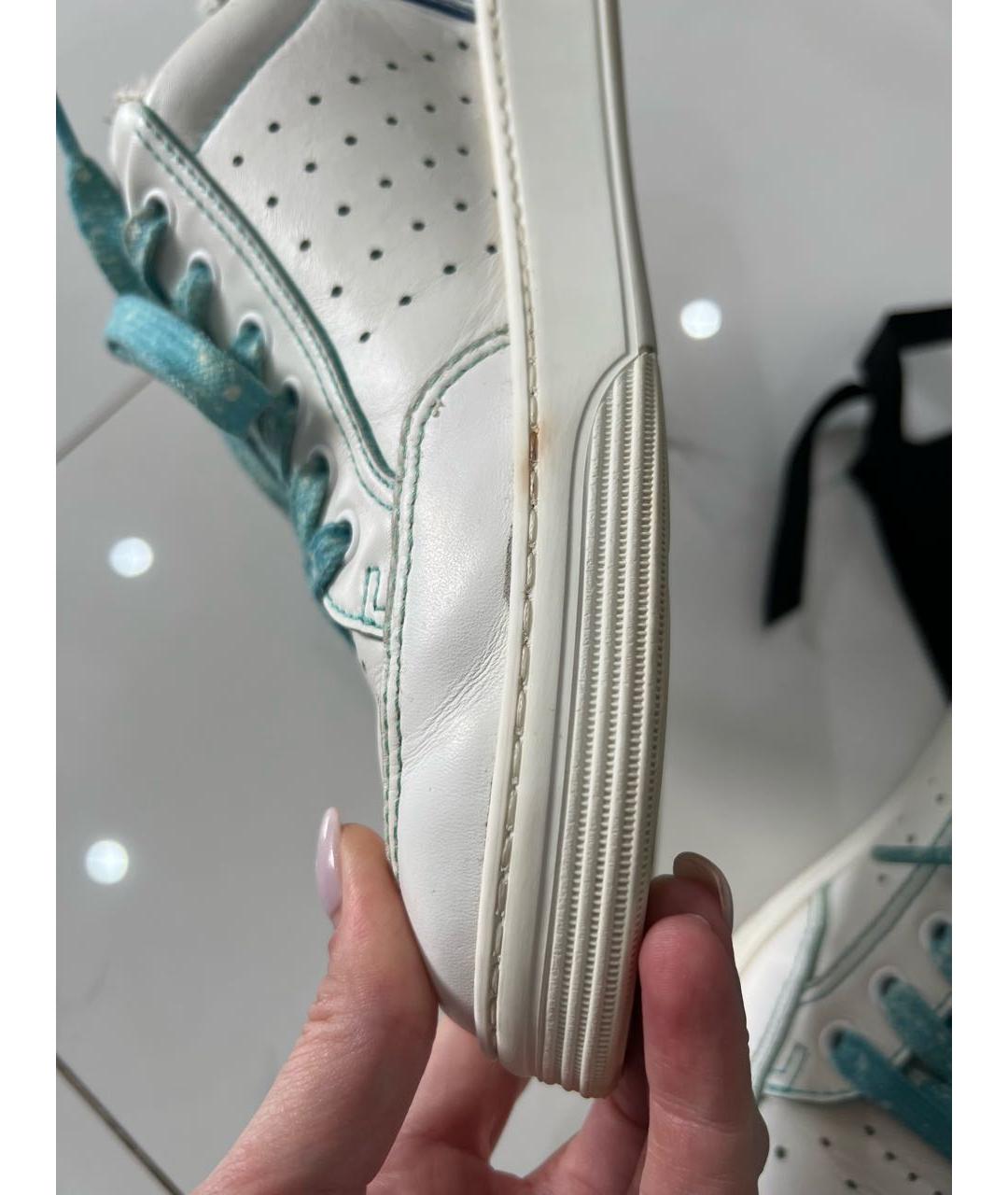 CHANEL Белые кожаные кроссовки, фото 7