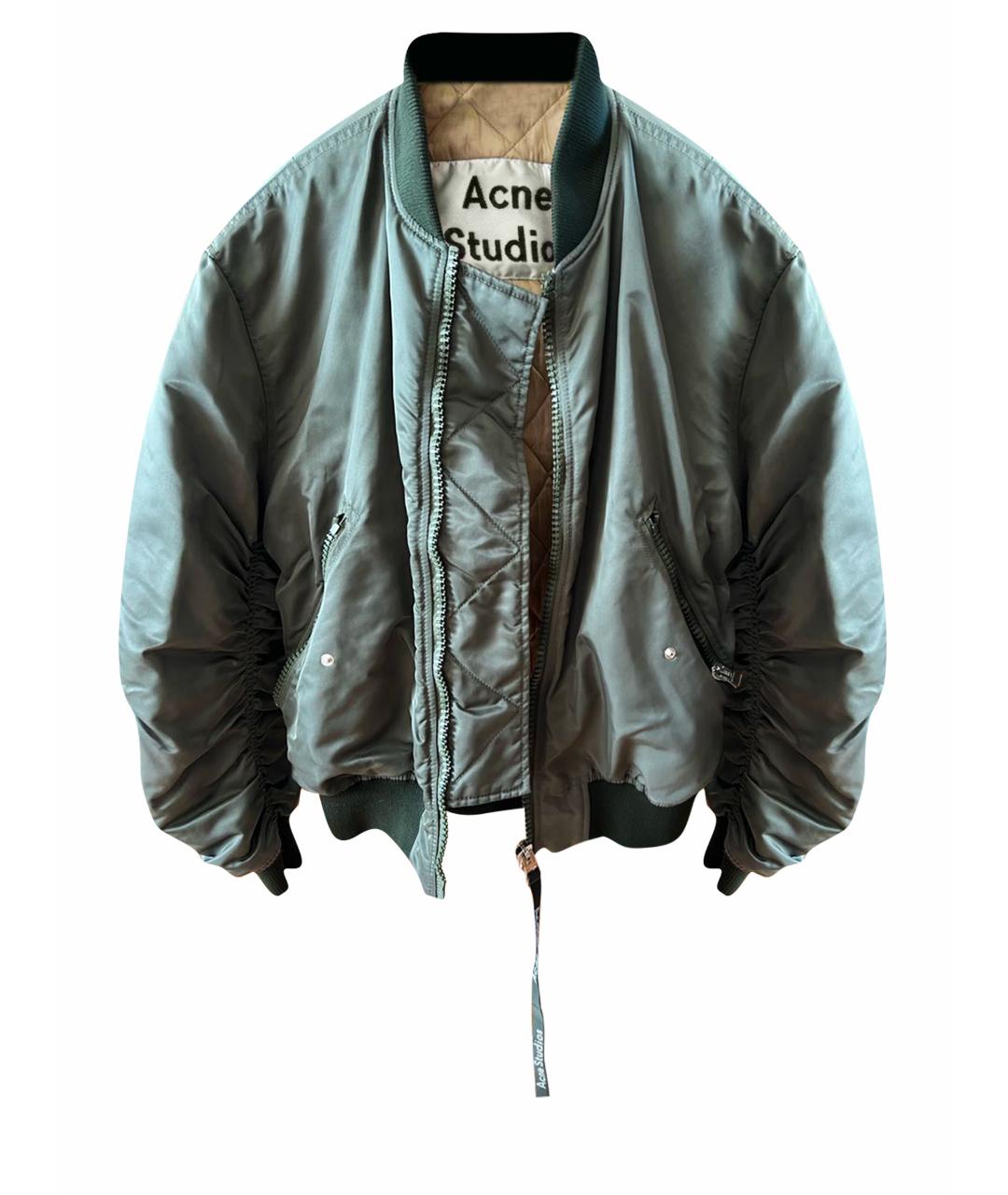 ACNE STUDIOS Хаки полиэстеровая куртка, фото 1